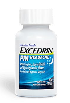Excedrin PM headache pack shot 