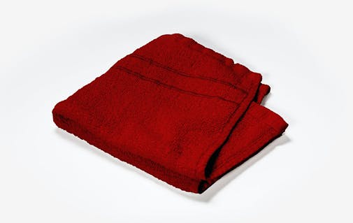 a red cloth 