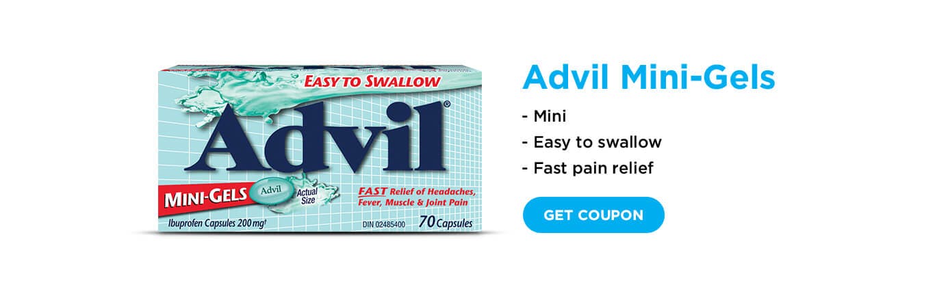Advil mini gels banner