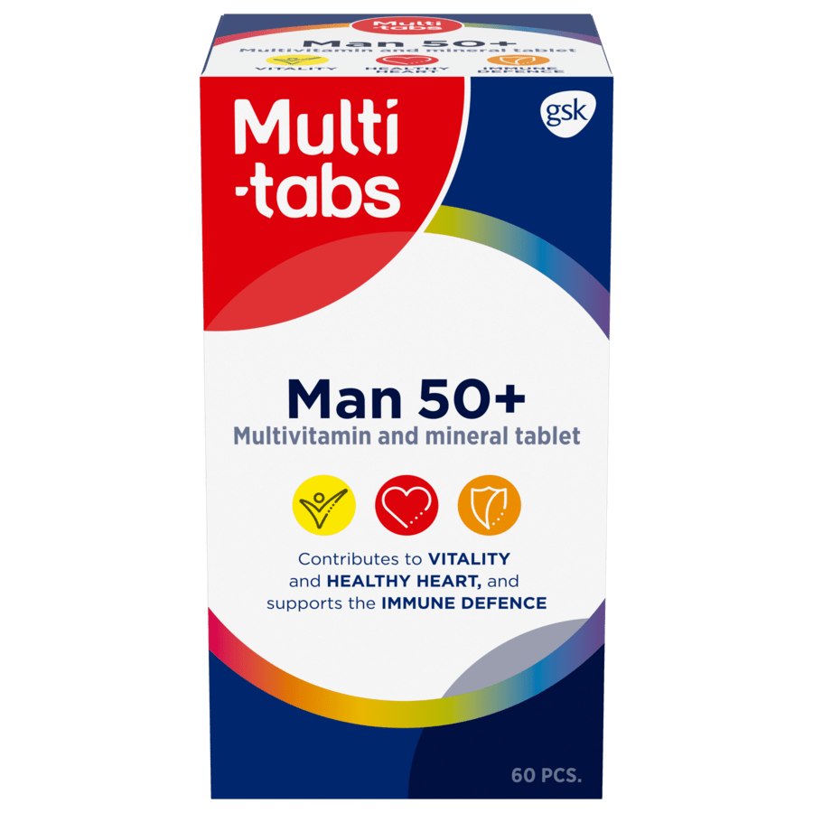 Box of Multi-tabs Man 50+