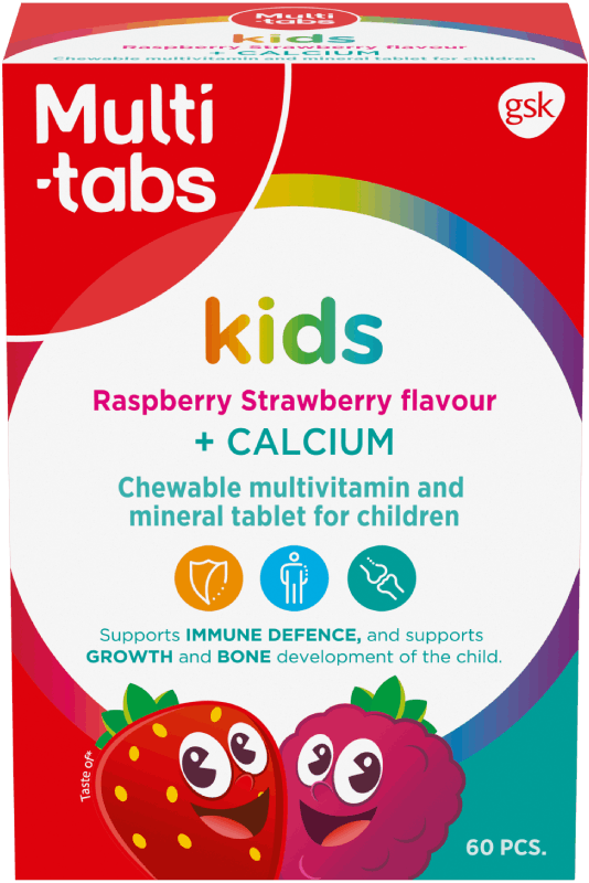 Kids Raspberry Strawberry flavour + Calcium