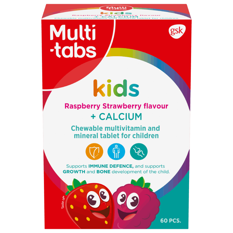 Kids Raspberry Strawberry Flavour + CALCIUM