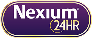 Nexium® 24HR logo.
