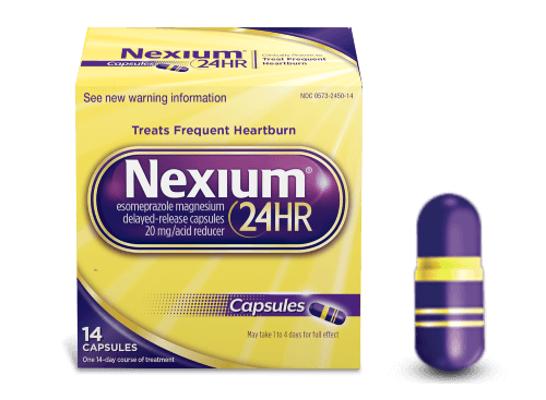 Nexium® 24HR Capsules 14 ct product.