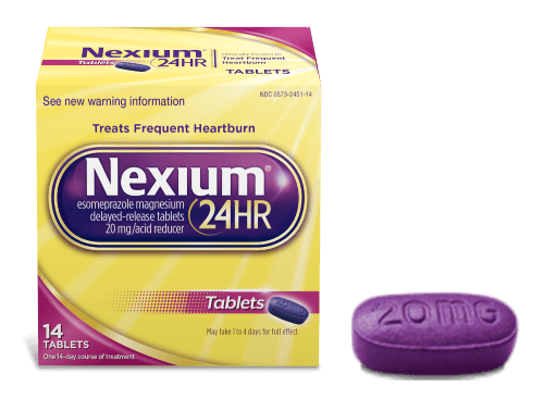 Nexium® 24HR Tablets 14 ct product.