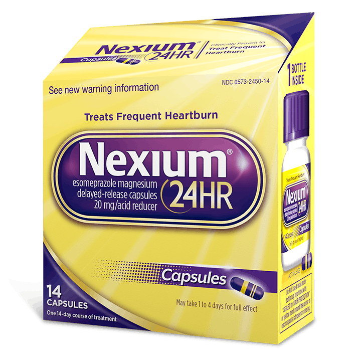 Producto Nexium 24HR Cápsulas 14 ct