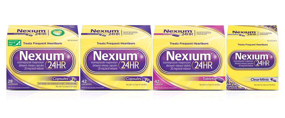 Nexium 24HR Packshots