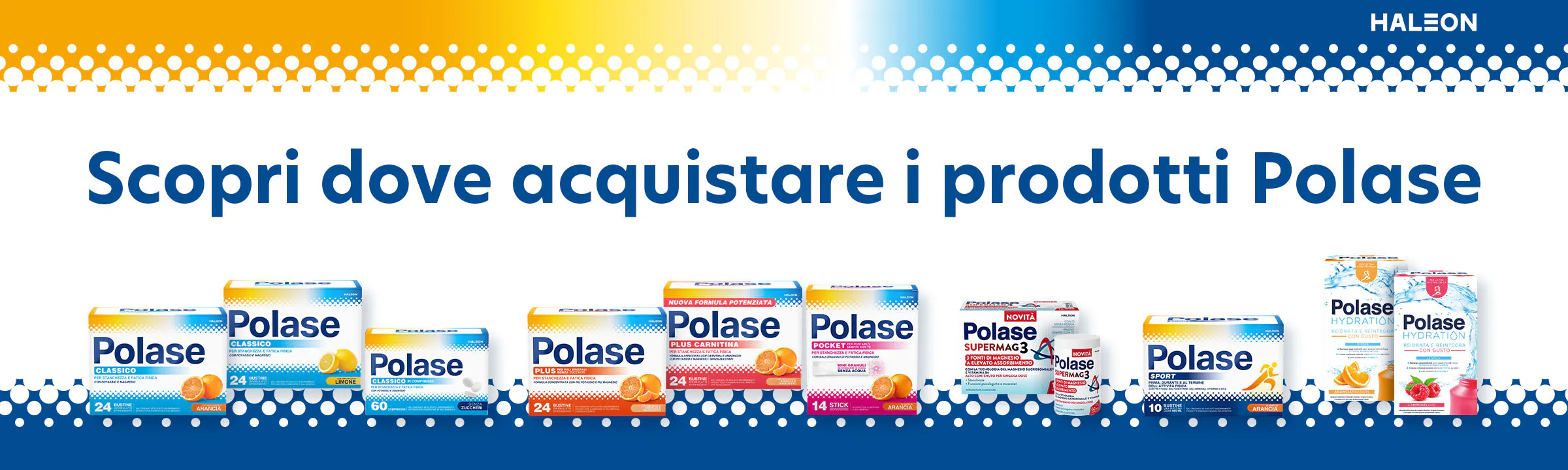 Scopri dove acquistare I prodotti Polase