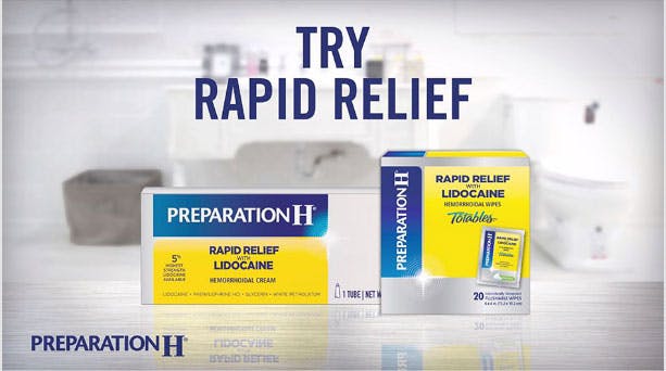 Discover Preparation H Rapid Relief $imgalt