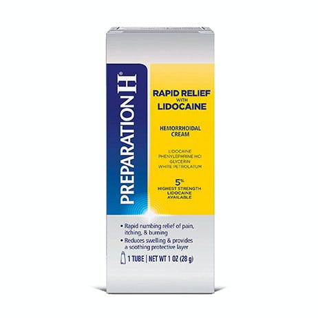Rapid Relief With Lidocaine Cream Preparation H