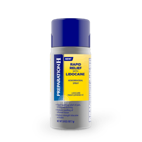 Bottle of Rapid Relief with Lidocaine Spray