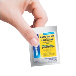 PREPARATION H Rapid Relief Totables Wipes sachet PREPARATION H Rapid Relief Totables Wipes sachet