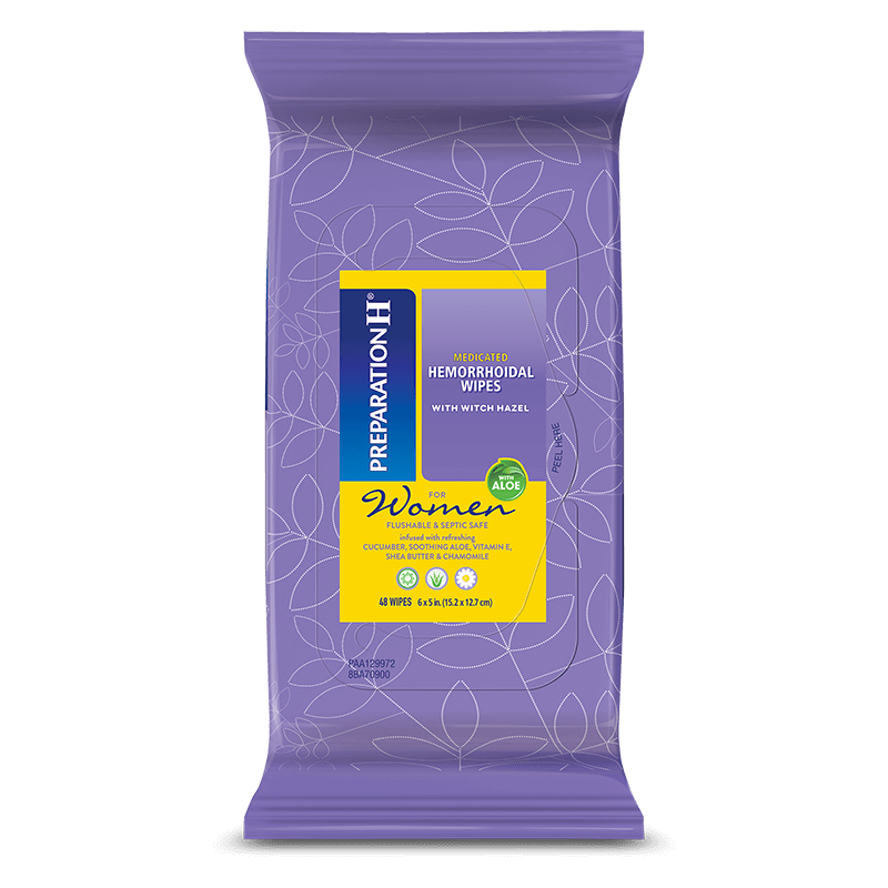 Preparation H Medicated Wipes for Women
