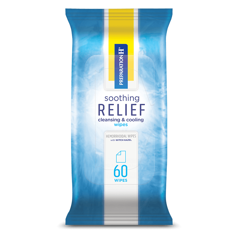Preparation H Soothing Relief Cleansing and Cooling Wipes enlarged