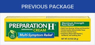 Multi-Symptom Pain Relief Cream previous pack