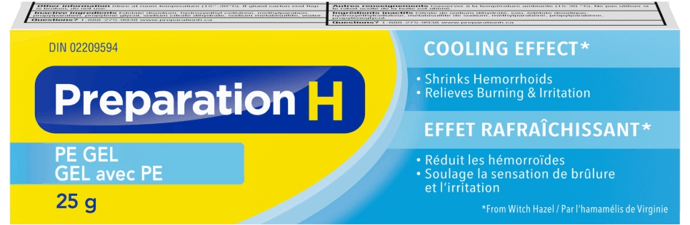 Preparation H PE Gel Packshot Preparation H PE Gel Packshot