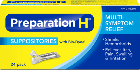 PREPARATION H HEMORRHOID SUPPOSITORIES PREPARATION H HEMORRHOID SUPPOSITORIES