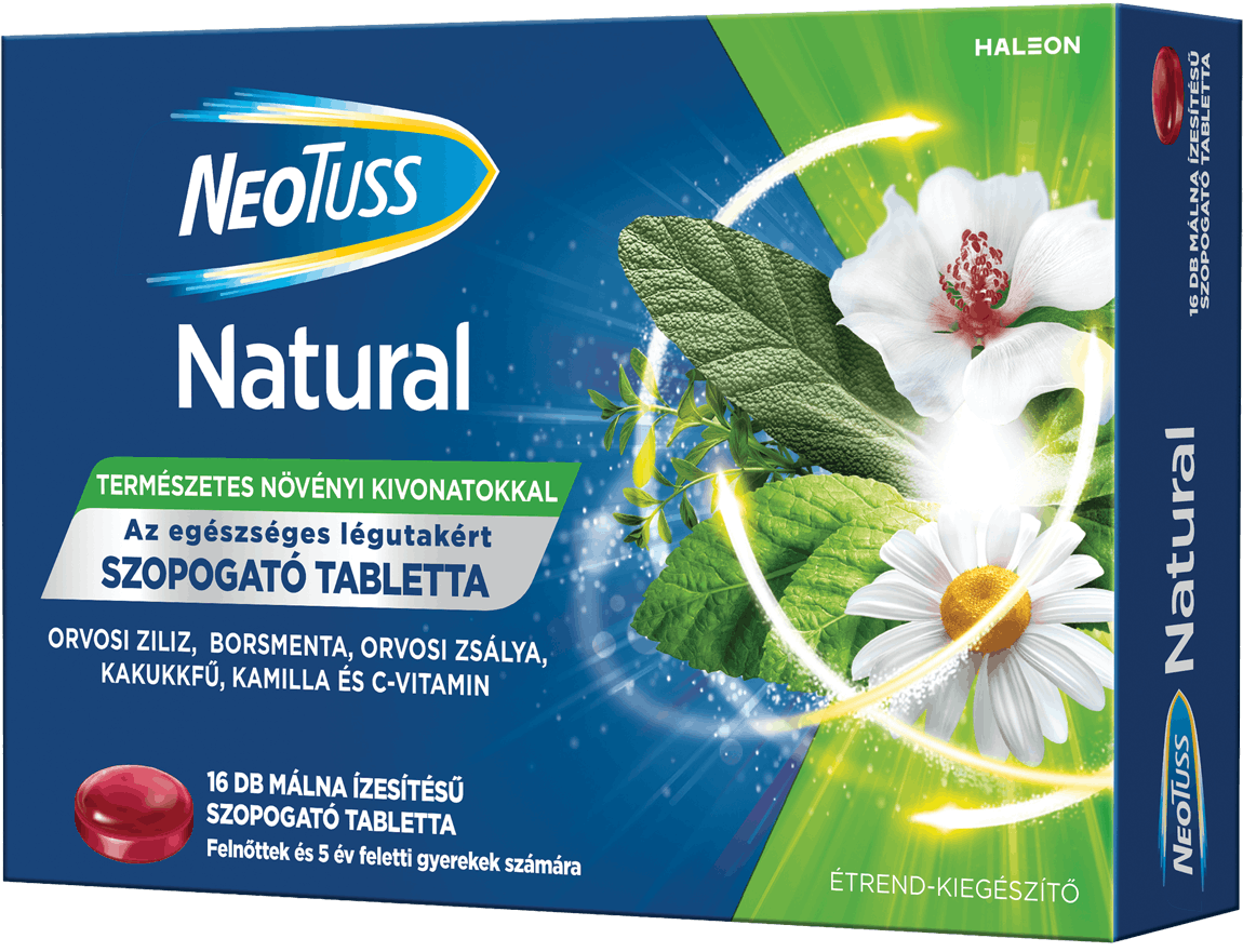 NeoTuss Natural szopogató tabletta