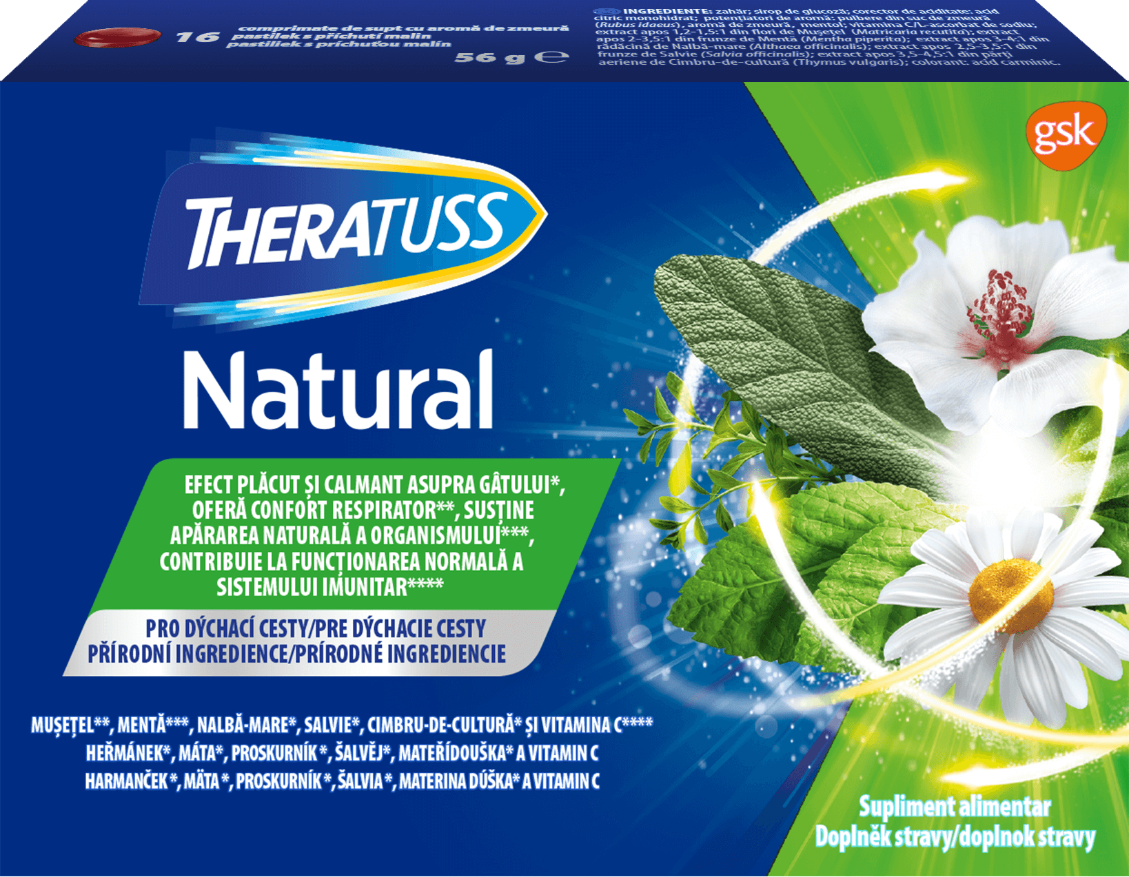 Comprimatele de supt TheraTuss Natural