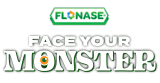 flonase face your monster logo 
