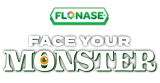 flonase face your monster logo