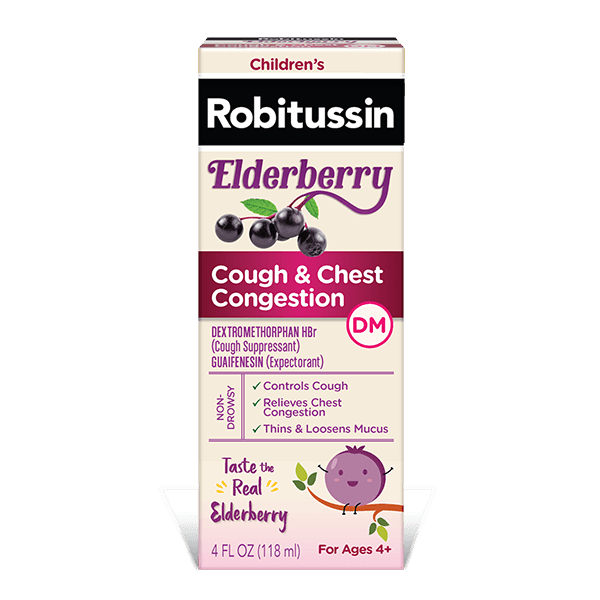 Robitussin Children’s Elderberry Cough + Chest Congestion DM