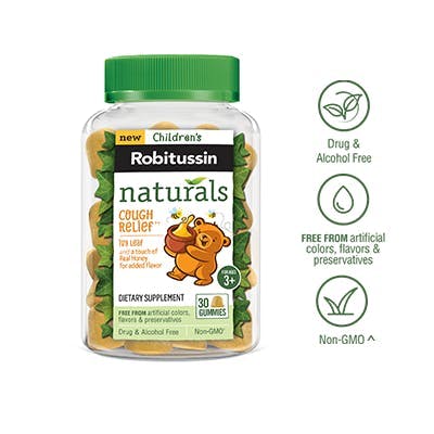 Robitussin Children’s Naturals Cough+ Gummies Dietary Supplement Robitussin Children’s Naturals Cough+ Gummies Dietary Supplement