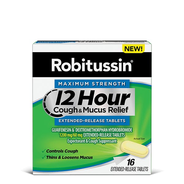 Robitussin Maximum Strength 12 Hour Cough & Mucus Extended-Release Tablets