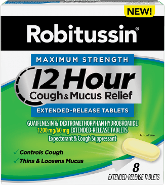 Robitussin Maximum Strength 12 Hour Cough & Mucus Extended-Release Tablets Robitussin Maximum Strength 12 Hour Cough & Mucus Extended-Release Tablets