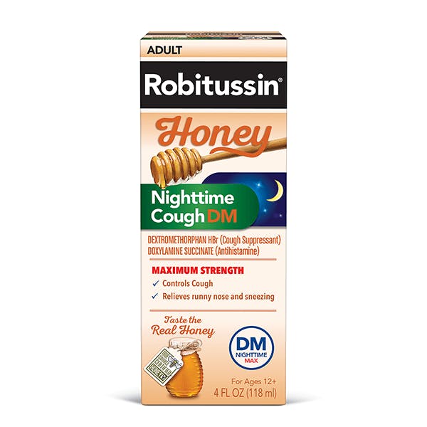 Robitussin Maximum Strength Honey Nighttime Cough DM