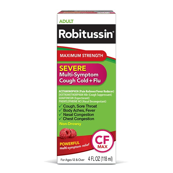 Robitussin Maximum Strength Severe Multi-Symptom Cough Cold + Flu
