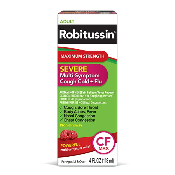 Robitussin Maximum Strength Severe Multi-Symptom Cough Cold + Flu Robitussin Maximum Strength Severe Multi-Symptom Cough Cold + Flu