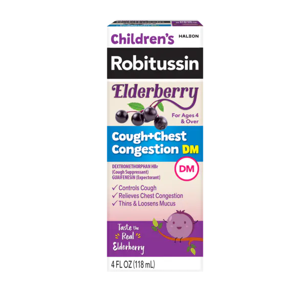 Robitussin Children’s Elderberry Cough + Chest Congestion DM