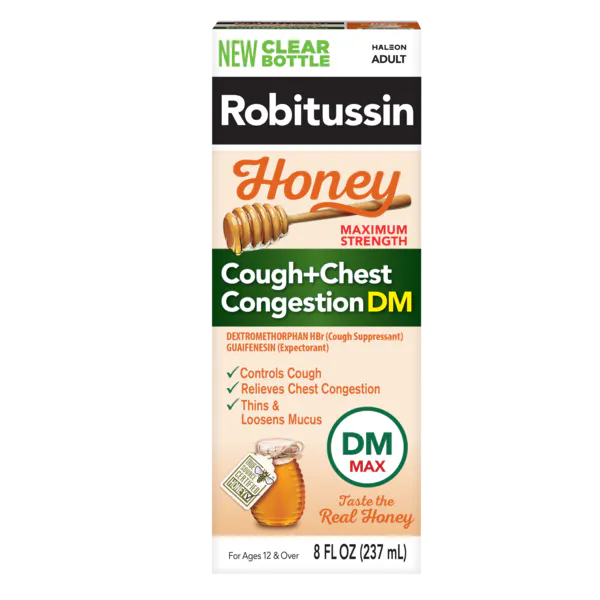 Robitussin Maximum Strength Honey Cough + Chest Congestion DM