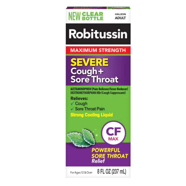 Robitussin Maximum Strength Severe  Cough + Sore Throat