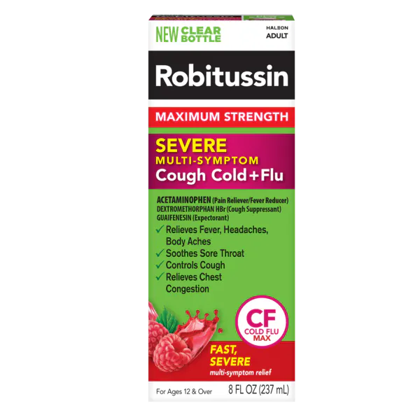Robitussin Maximum Strength Severe Multi-Symptom Cough Cold + Flu