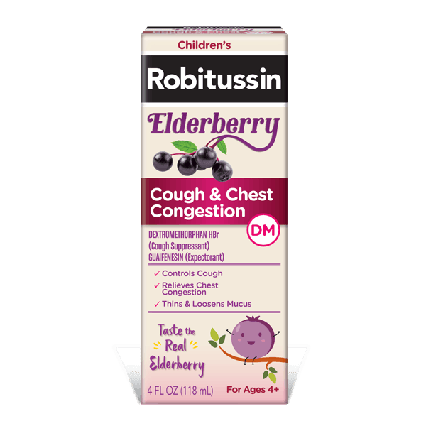 Robitussin Children’s Elderberry Cough + Chest Congestion DM