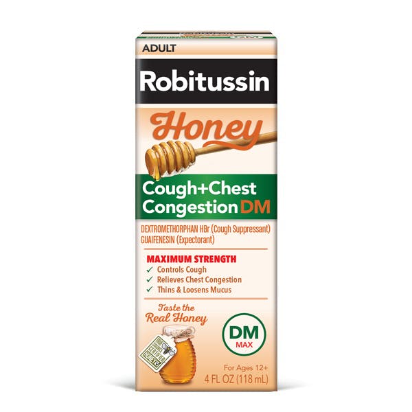 Robitussin Maximum Strength Honey Cough + Chest Congestion DM