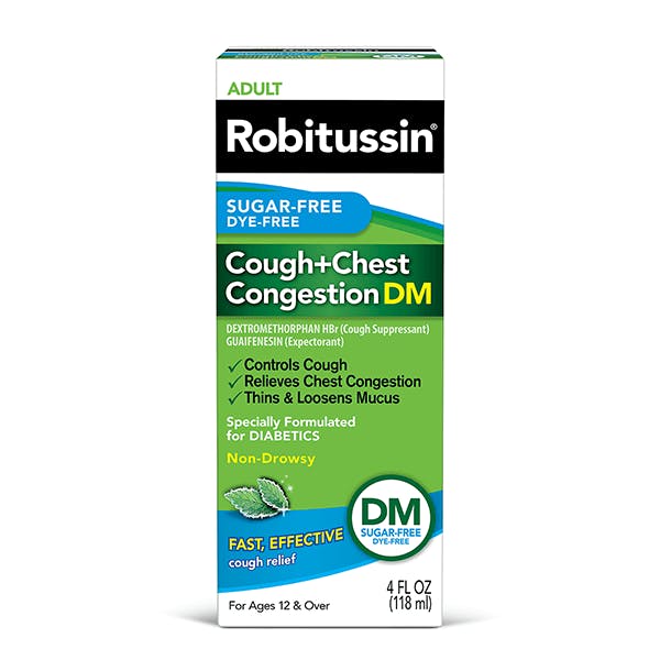 Robitussin Sugar-Free Cough + Chest Congestion DM