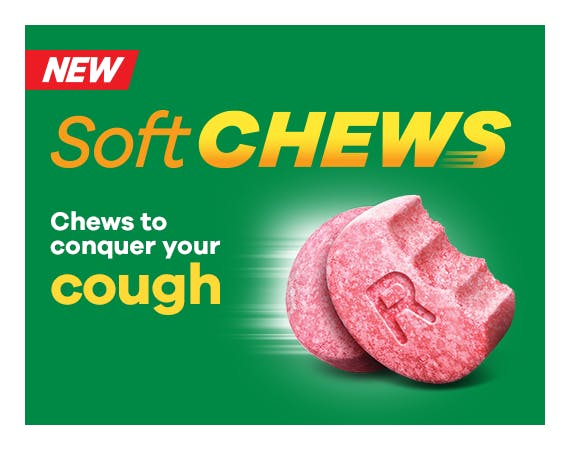 Adult Robitussin Soft Chews to conquer your cough