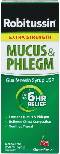 ROBITUSSIN MUCUS & PHLEGM EXTRA STRENGTH ROBITUSSIN MUCUS & PHLEGM EXTRA STRENGTH