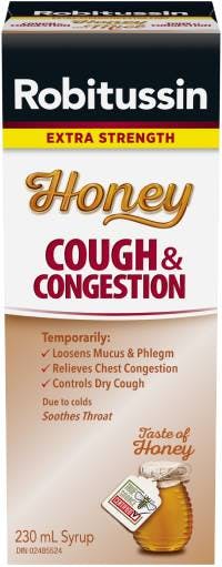 New Robitussin Extra Strength Honey Cough & Congestion