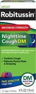 Nighttime Cough Syrup, DM, Maximum Strength (OTC)