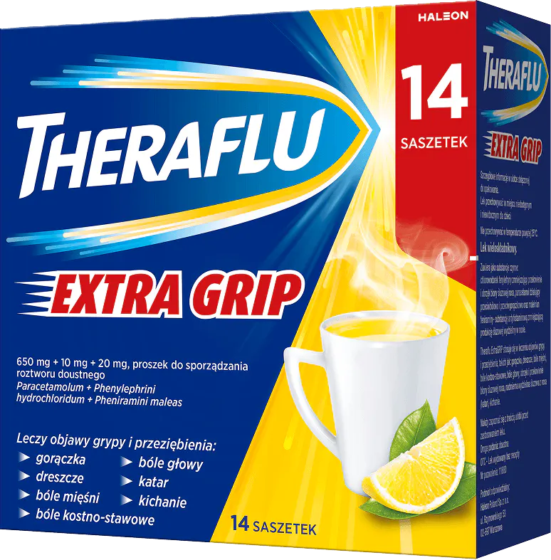 Theraflu Extra Grip - 14 sasz.