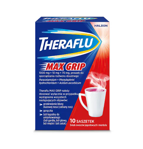 Theraflu Max Grip - 10 sasz.