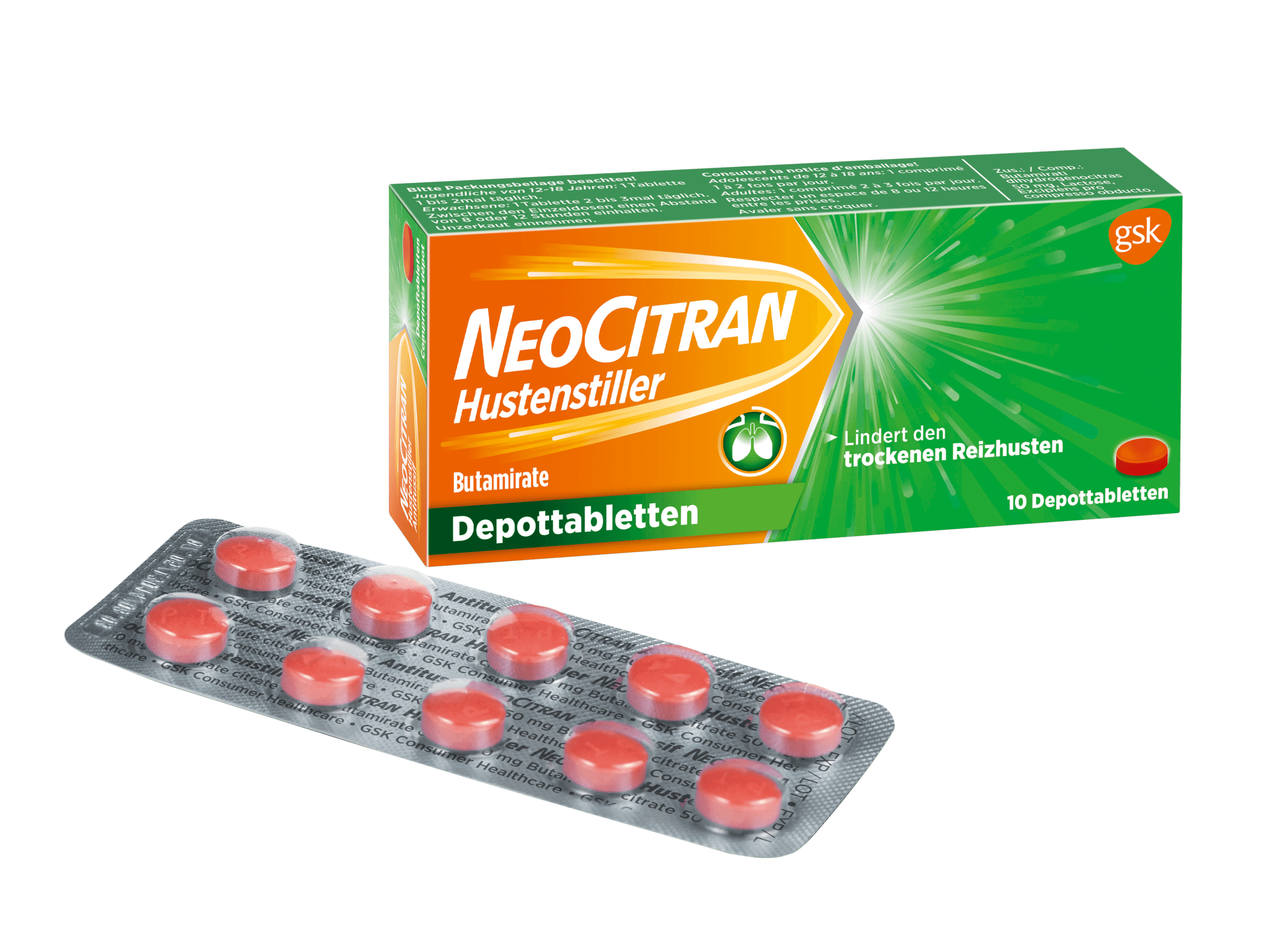 NeoCitran Hustenstiller Depot-Tabletten NeoCitran Hustenstiller Depot-Tabletten
