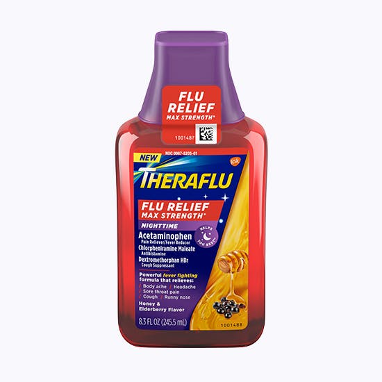 Box of Theraflu Daytime Severe Cold & Cough Hot Liquid Powder