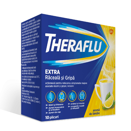 THERAFLU® EXTRA RĂCEALĂ ȘI GRIPĂ