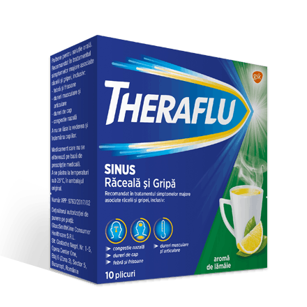 THERAFLU® Sinus RĂCEALĂ ȘI GRIPĂ