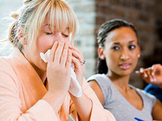 HOW LONG ARE A COLD OR FLU CONTAGIOUS?